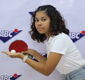 Le Groupe ABC parraine la jeune pongiste Maéna Loïka Andre